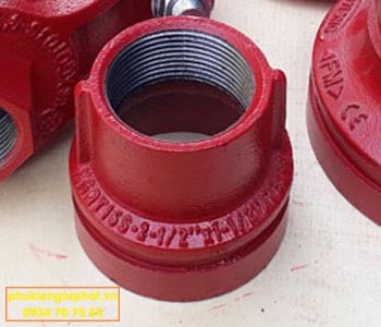 Bầu giảm một đầu ren một đầu rãnh