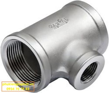 Tê giảm ren inox