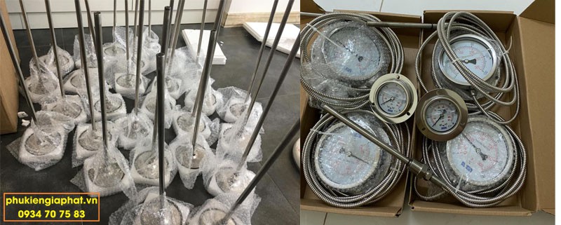 Đồng hồ đo áp suất khí nén có dầu