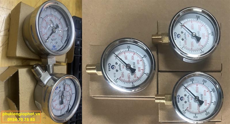 Mua dong ho do ap suat dau 63mm mat inox chan dong o Q9