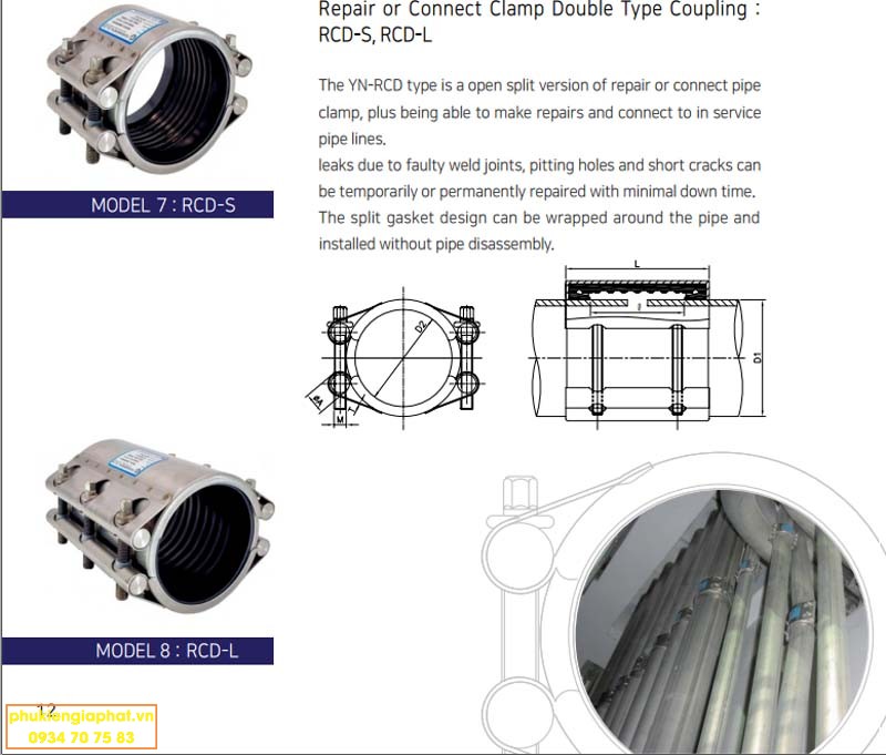 Khop noi 2 manh roi inox 304