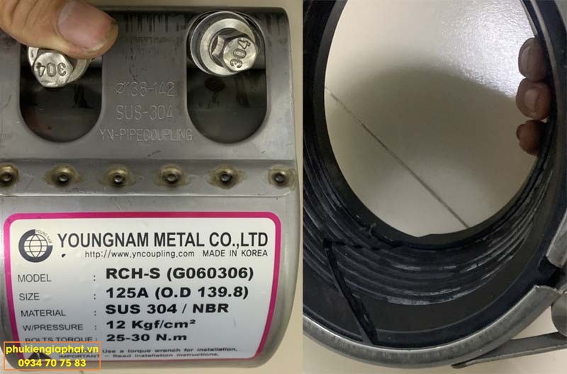 Repair RCH S DN125 F304 NBR