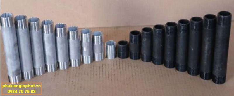 Threaded barrel nipple bsp black steel dn15 sch160