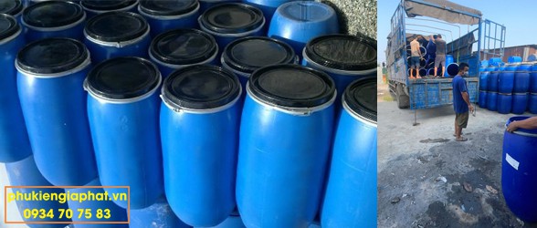 Thùng nhựa cũ 120L