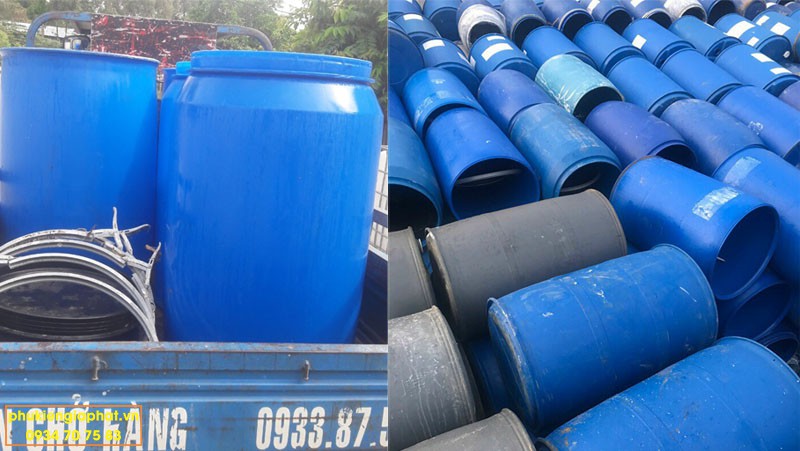 Thung phuy nhua cu 200lit