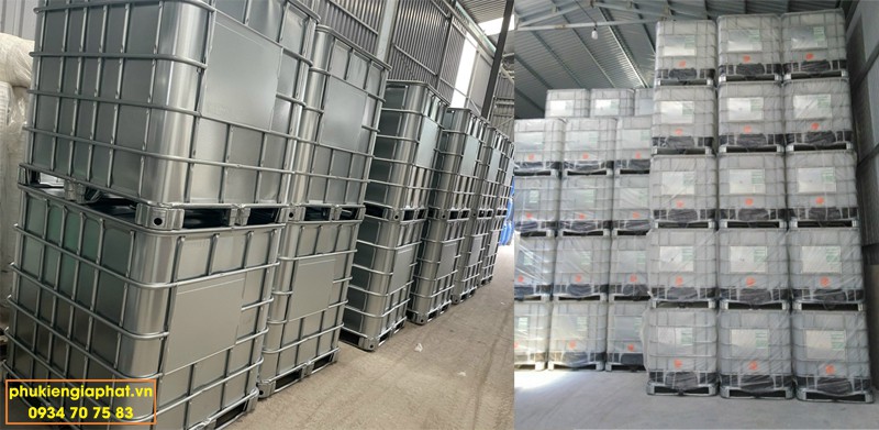 Tank 1000 lít khung thép đế thép chống cháy