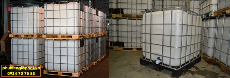 Mua Bồn Nhựa HDPE khung thép đế gỗ ở đâu