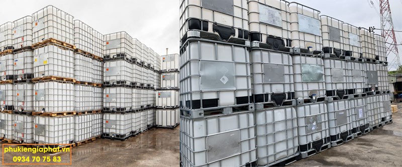 Tank nhựa 1 khối rỗng đã súc rửa sạch