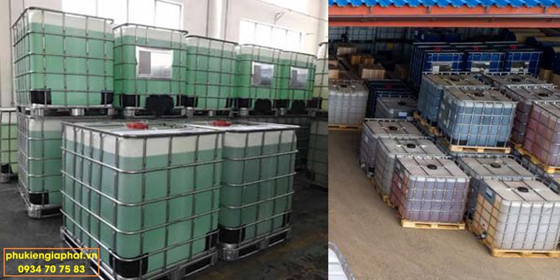 Tank 1 khối chưa hoa chất đã súc rửa sạch