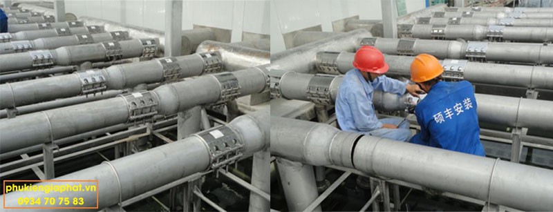 Đai ôm ống inox 304 bulong 2 vành