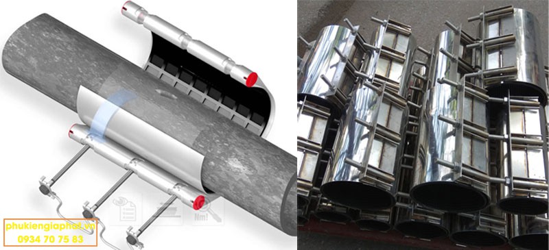 Đai ôm ống nước inox 304 D200