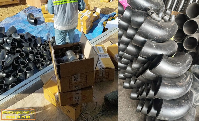 Cút thép hàn đen 45 độ sch20 A234 ASTM
