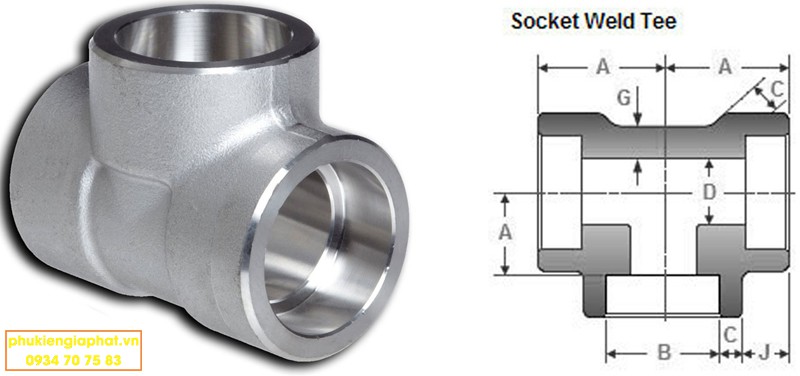 socket weld equal tees