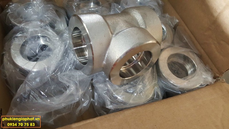 TÊ HÀN LỒNG INOX 316L ÁP CAO 9000LBS ASME DN50