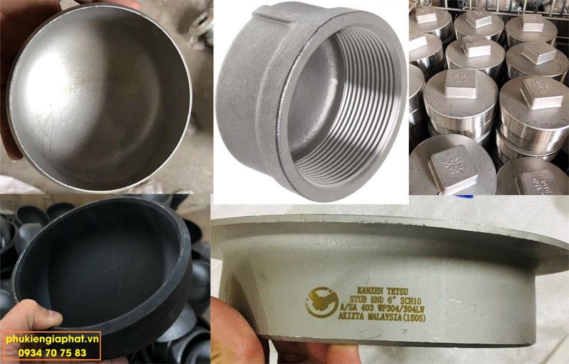 Các loại nắp bịt ống
