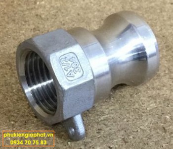 Khớp nối nhanh Inox kiểu A đầu đực ren cái