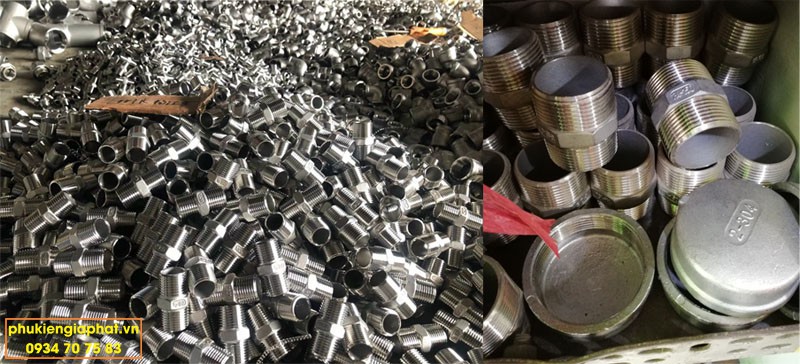 noi thang 2 dau ren ngoai inox