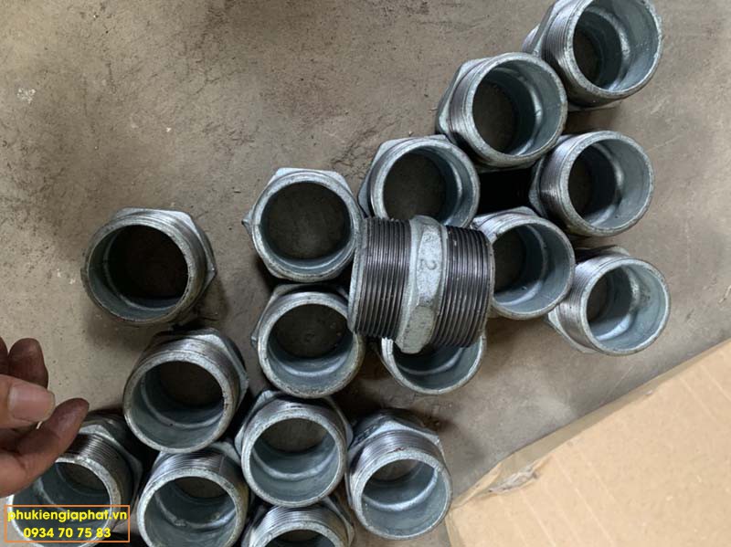 HEX Nipple thread mech Dn25