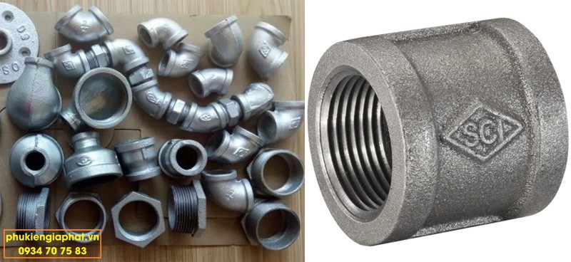 Măng sông thép mạ kẽm DN50 sch20