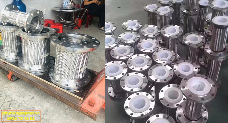 Khớp nối mềm inox nối bích DIN PN16