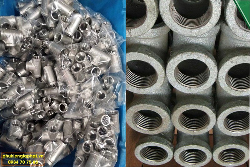 Threaded tee fittings ASME B16 11