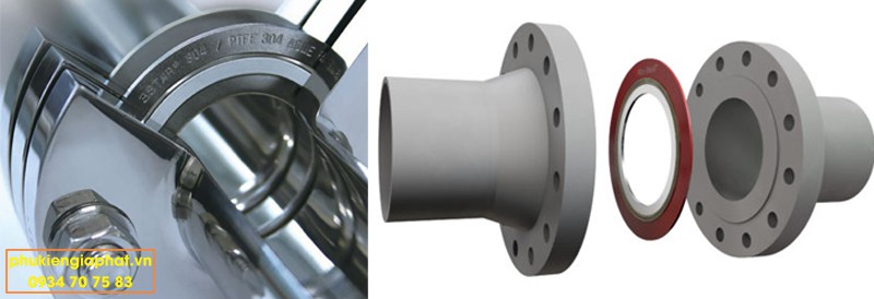 Vòng đệm graphite 3 vành cho mặt bích