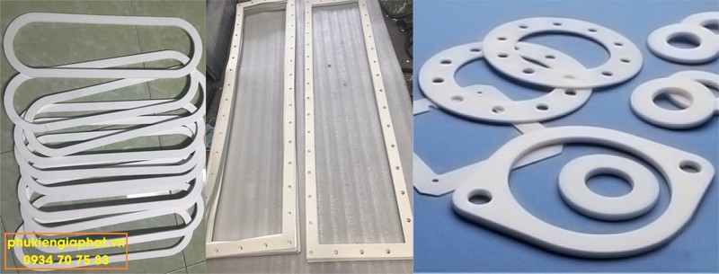 Ron nhựa Ptfe mặt bích Dn80