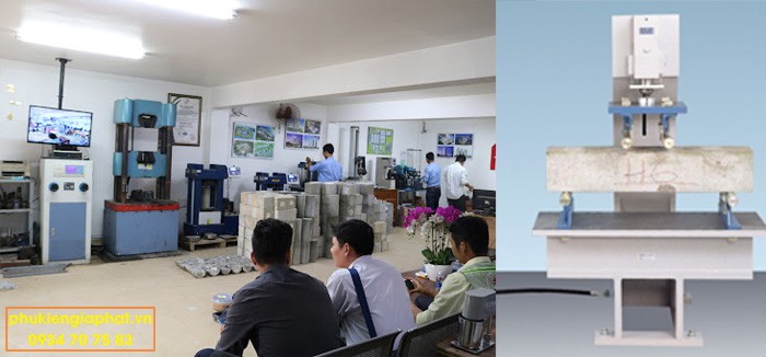 Kiểm định thử uốn mẫu bê tông