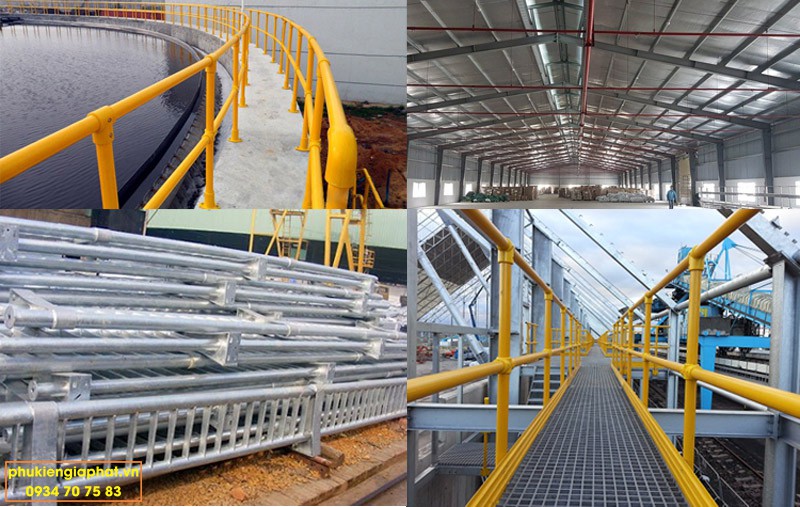 Ống đen D60 được dùng trong nhà xưởng lan can cầu