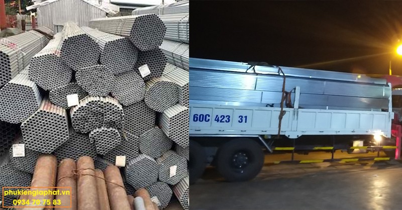 Ống tôn mạ kẽm nhúng nóng hòa phát phi21