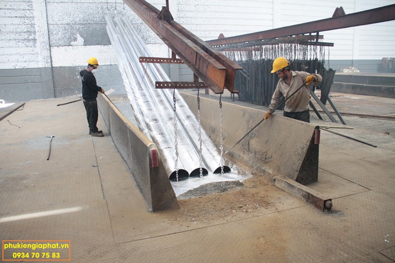 Qui trình mạ kẽm Ống Hòa Phát