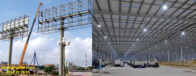 Thép vuông 14 cho nhà xưởng pano quảng cáo
