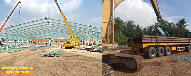 Thép U được dùng làm khung nhà tiền chế