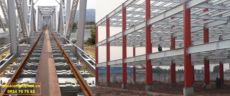 Thép u dược dùng làm cầu khung nhà thép