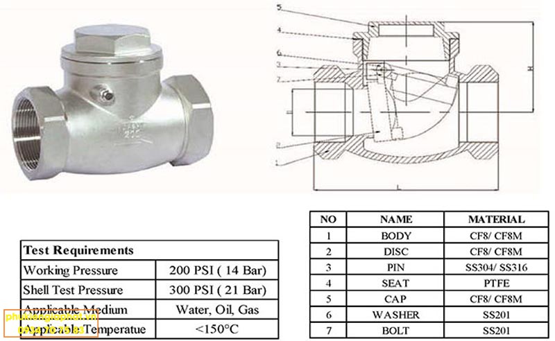 swing check valve arita
