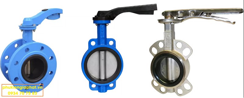 Các loại van bướm gang đĩa inox