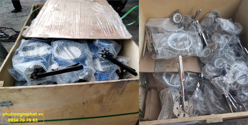 Van bướm tay kẹp DN80 PN16